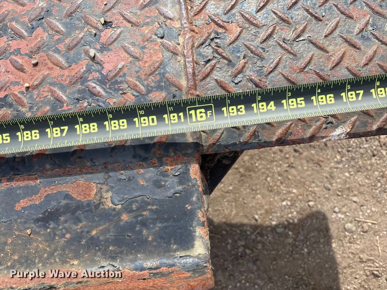 image for item EM6129 1990 Shop built tilt deck equipment trailer