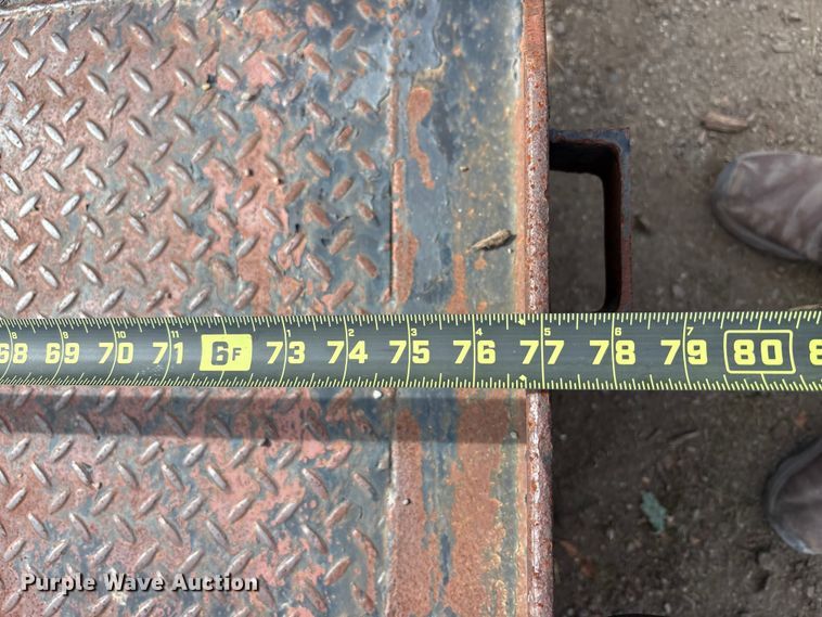 image for item EM6129 1990 Shop built tilt deck equipment trailer