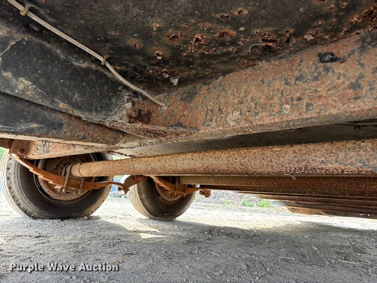 image for item EM6129 1990 Shop built tilt deck equipment trailer