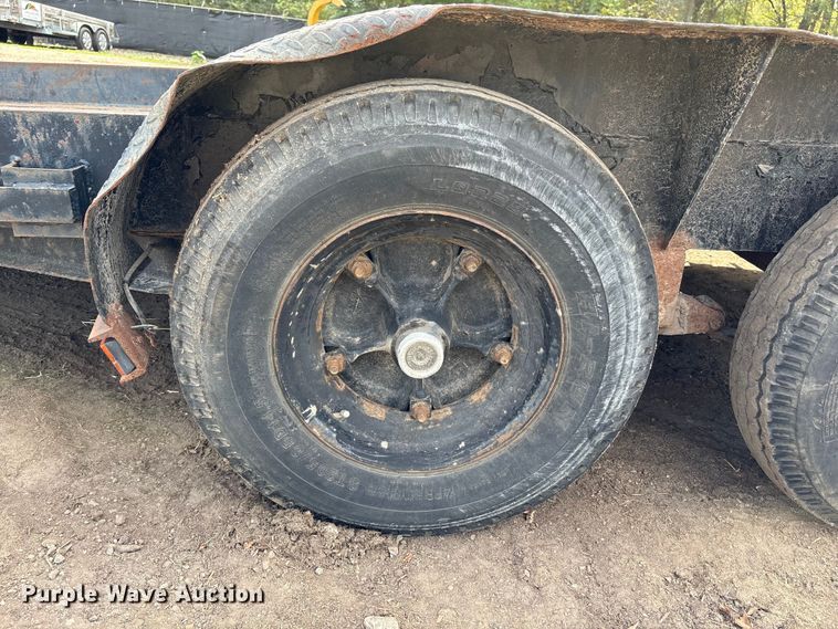 image for item EM6129 1990 Shop built tilt deck equipment trailer