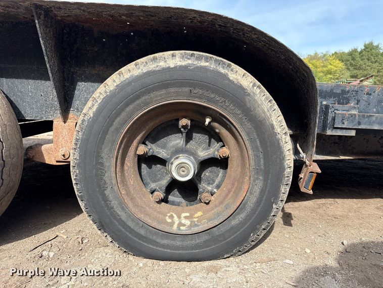 image for item EM6129 1990 Shop built tilt deck equipment trailer