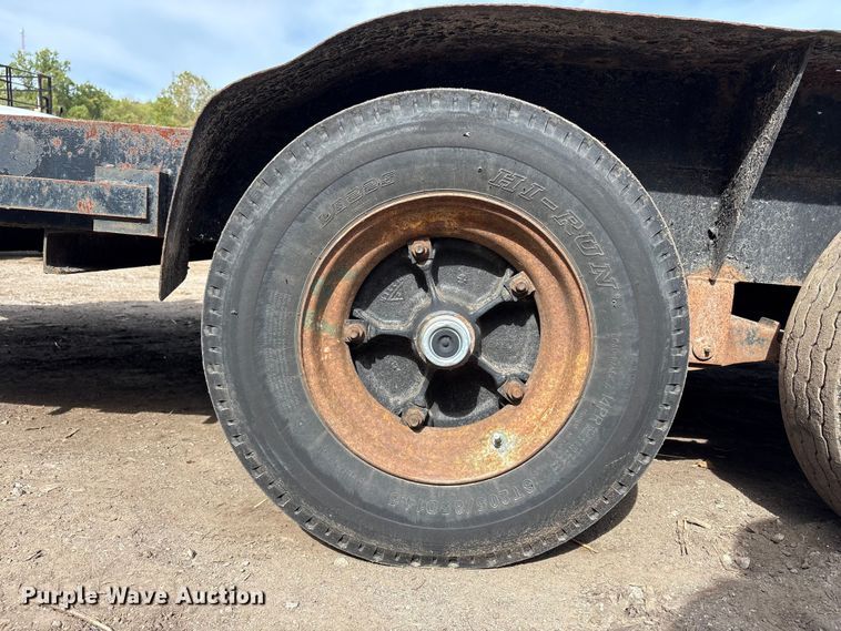 image for item EM6129 1990 Shop built tilt deck equipment trailer