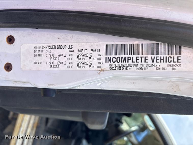 image for item EM6131 2012 Dodge Ram 5500 dump truck