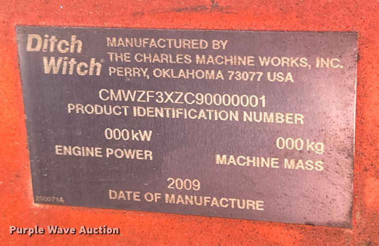 image for item EM8091 2009 Ditch Witch FX30 vacuum excavator