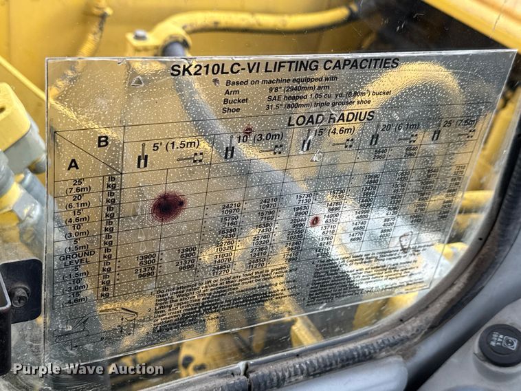 image for item EM8389 2005 Kobelco SK210LC excavator