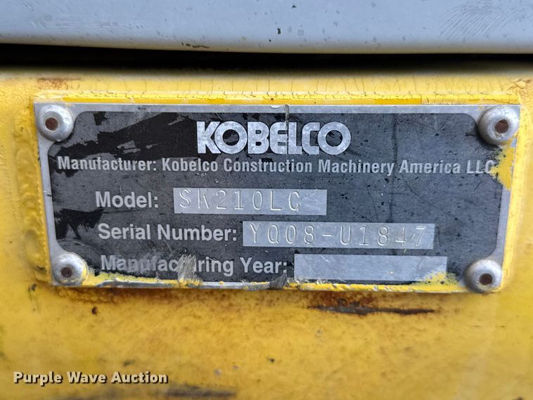 image for item EM8389 2005 Kobelco SK210LC excavator