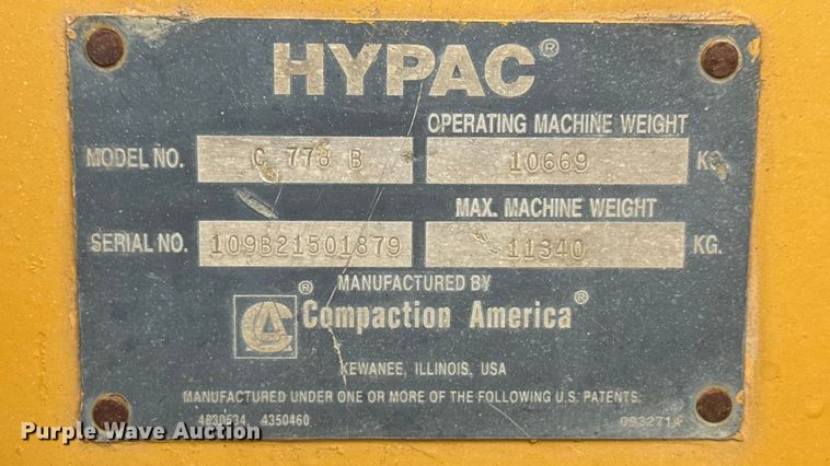 image for item EM8418 Hypac C778B double drum vibratory roller