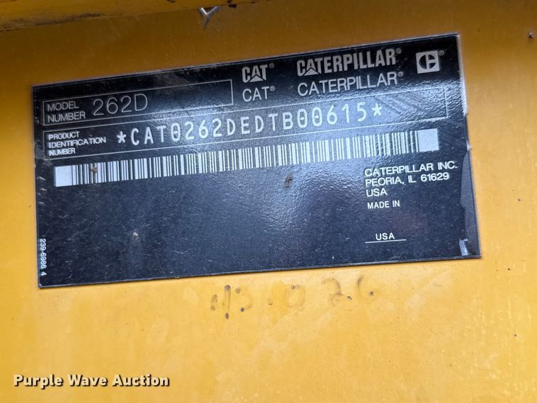 image for item EM8419 2014 Caterpillar 262D skid steer loader