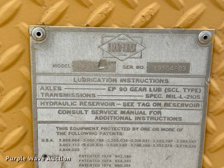 image for item EM8421 1985 Blaw-Knox RW195C road widener