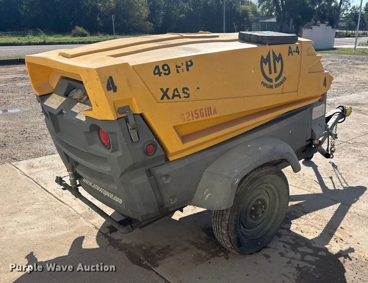 image for item EM8434 2012 Atlas Copco XAS 185 JD RSC air compressor