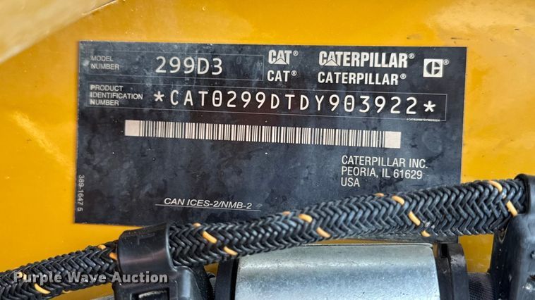 image for item EN0550 2021 Caterpillar 299D3 tracked skid steer loader