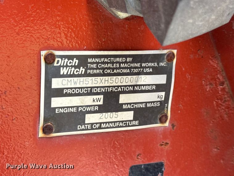 image for item EN0557 2005 Ditch Witch RT55 trencher