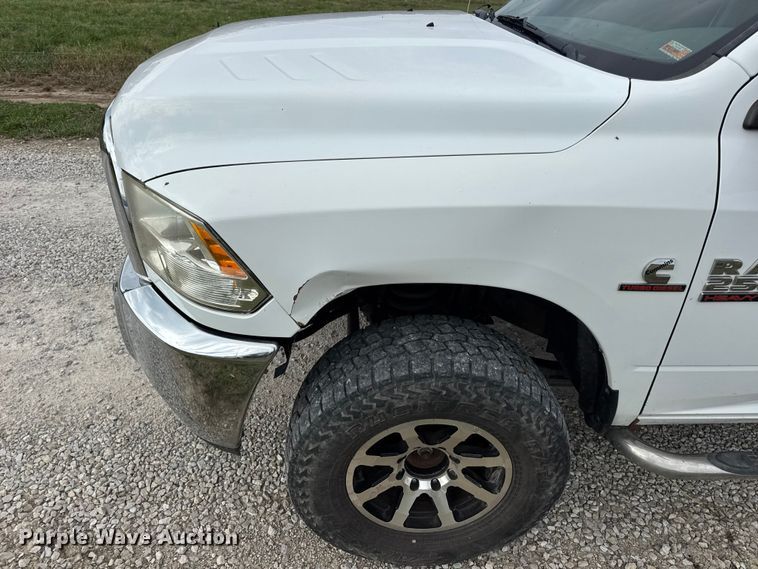 image for item EN0559 2015 RAM 2500 Crew Cab utility bed pickup truck