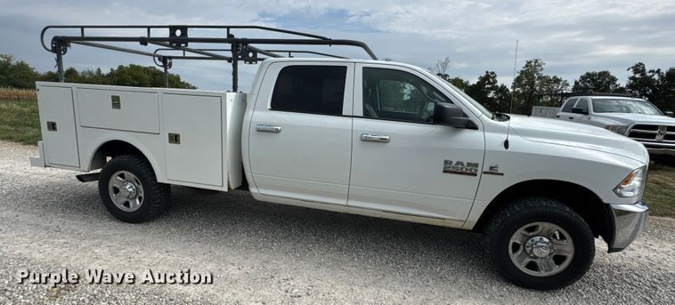 image for item EN0560 2017 RAM 2500 Crew Cab utility bed pickup truck