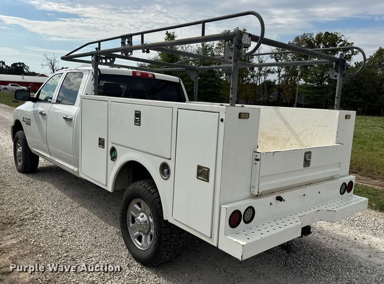 image for item EN0560 2017 RAM 2500 Crew Cab utility bed pickup truck