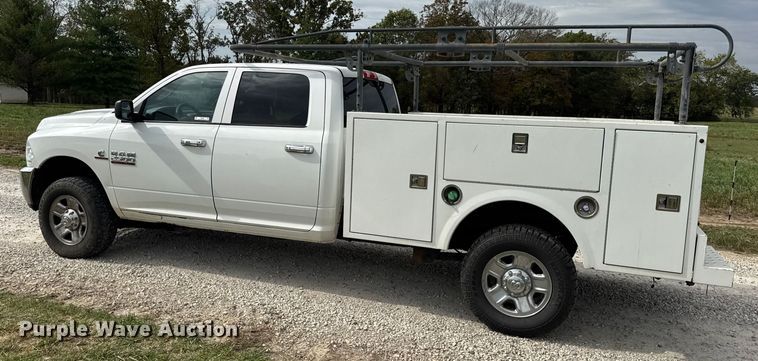 image for item EN0560 2017 RAM 2500 Crew Cab utility bed pickup truck