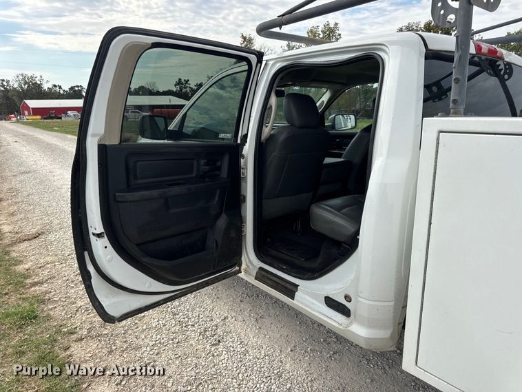 image for item EN0560 2017 RAM 2500 Crew Cab utility bed pickup truck