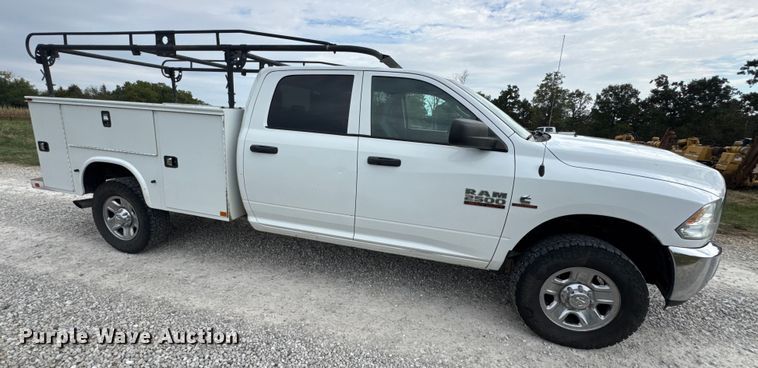 image for item EN0563 2016 RAM 2500 Crew Cab utility bed pickup truck