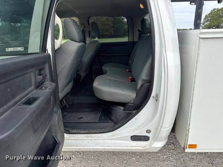 image for item EN0563 2016 RAM 2500 Crew Cab utility bed pickup truck