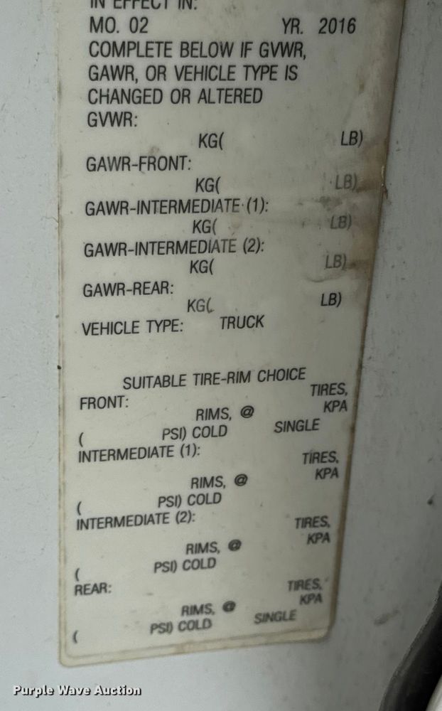 image for item EN0563 2016 RAM 2500 Crew Cab utility bed pickup truck