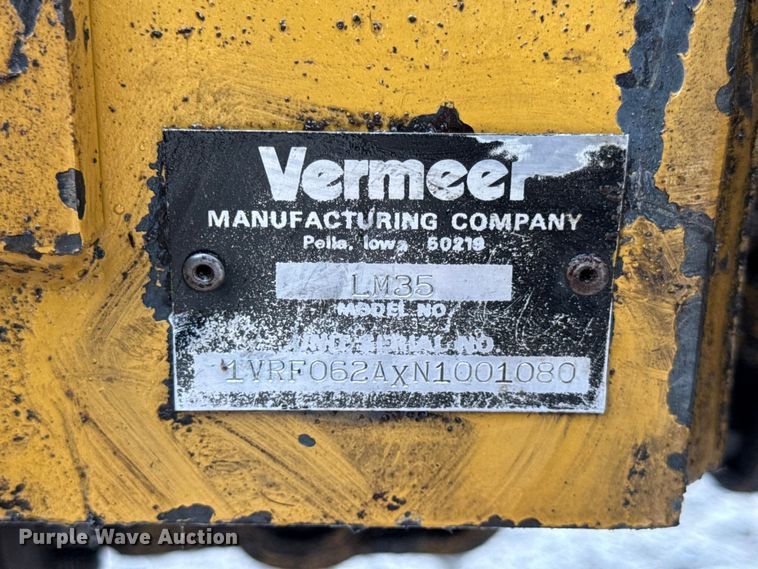 image for item EN0564 1992 Vermeer LM35 trencher