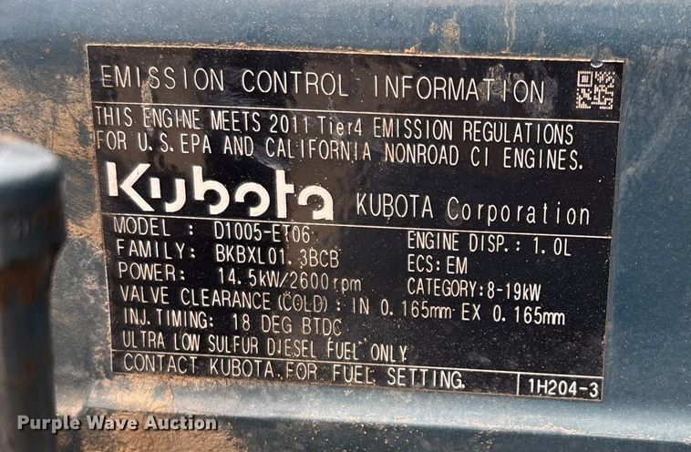 image for item EN5592 2012 Bomag BMP 8500 trench compactor