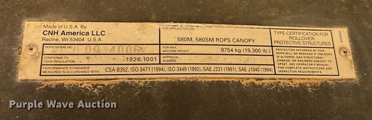 image for item EN5596 2006 Case 580 Super M Series 2 backhoe