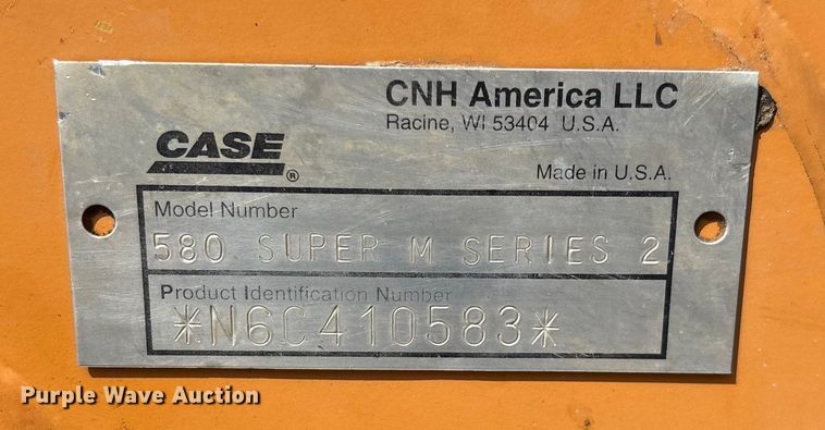 image for item EN5596 2006 Case 580 Super M Series 2 backhoe