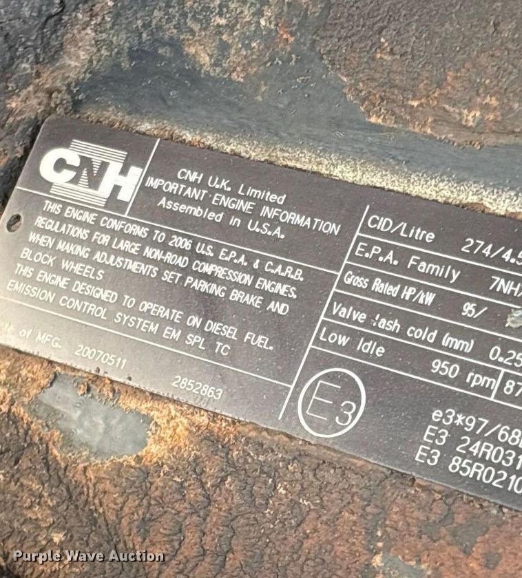 image for item EN5598 2007 Case 580 Super M Series 2 backhoe