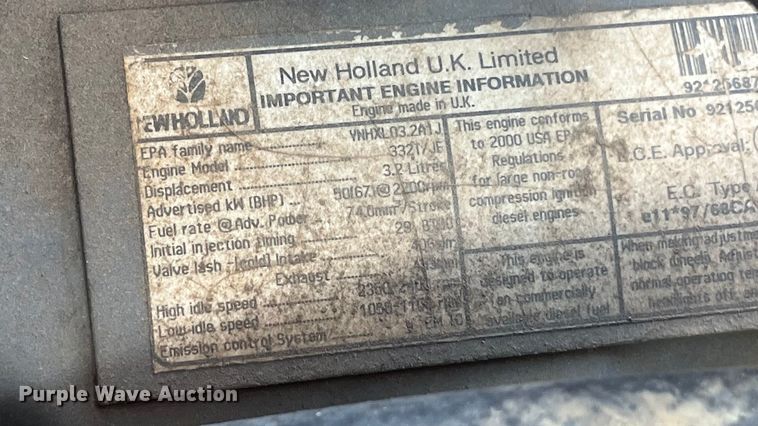 image for item EN5713 2000 New Holland LS180 skid steer loader