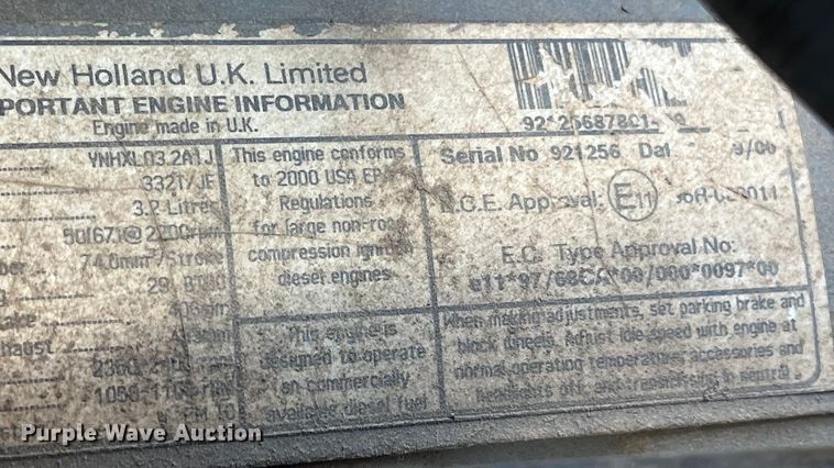 image for item EN5713 2000 New Holland LS180 skid steer loader