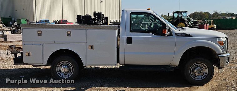 image for item EO4716 2012 Ford F350 Super Duty XL utility bed pickup truck