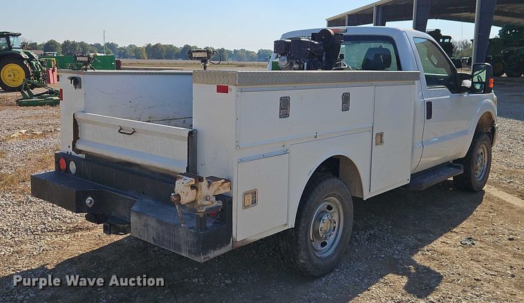 image for item EO4716 2012 Ford F350 Super Duty XL utility bed pickup truck