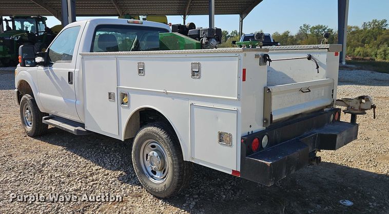 image for item EO4716 2012 Ford F350 Super Duty XL utility bed pickup truck