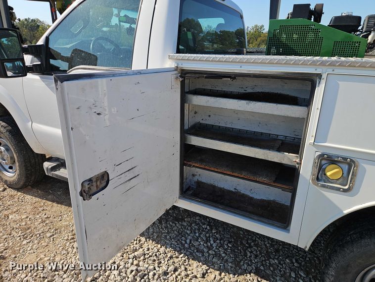 image for item EO4716 2012 Ford F350 Super Duty XL utility bed pickup truck