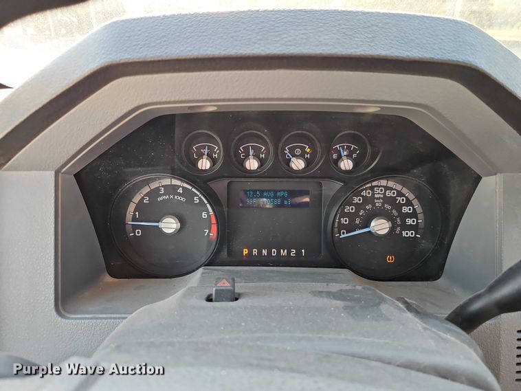 image for item EO4716 2012 Ford F350 Super Duty XL utility bed pickup truck