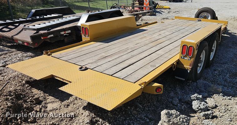 image for item EO4739 2015 Towmaster T-12DT tilt deck utility trailer