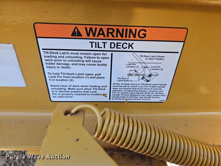 image for item EO4739 2015 Towmaster T-12DT tilt deck utility trailer