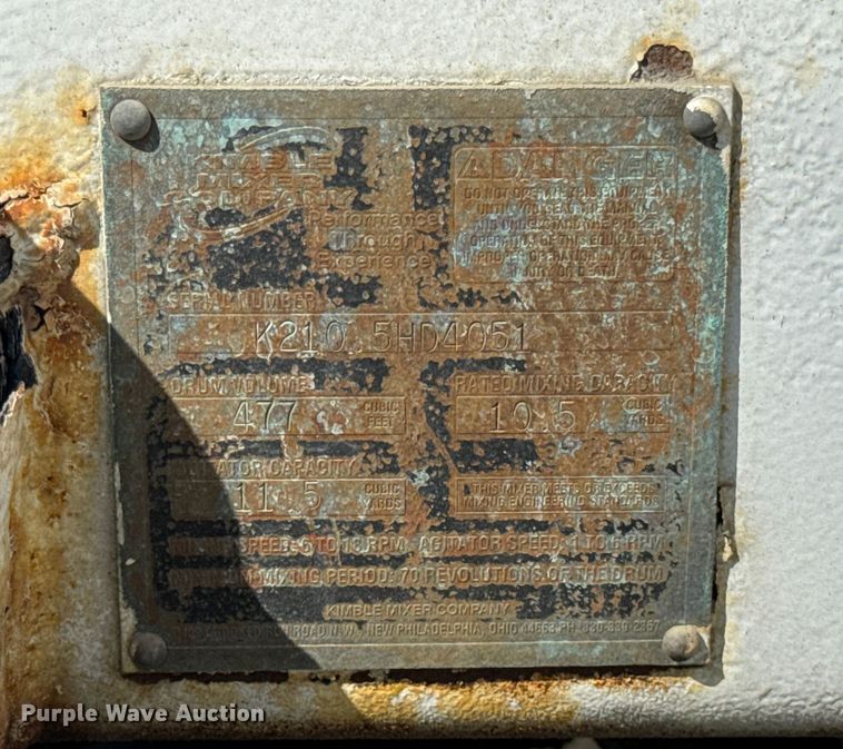 image for item ER0055 2009 Sterling L-Line ready mix truck