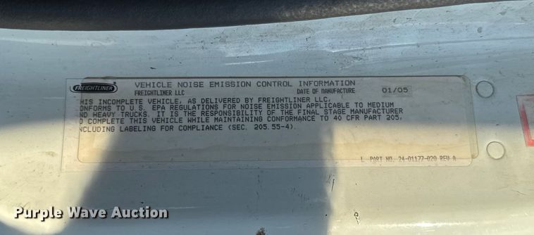 image for item ER0192 2005 Freightliner M2 dump truck