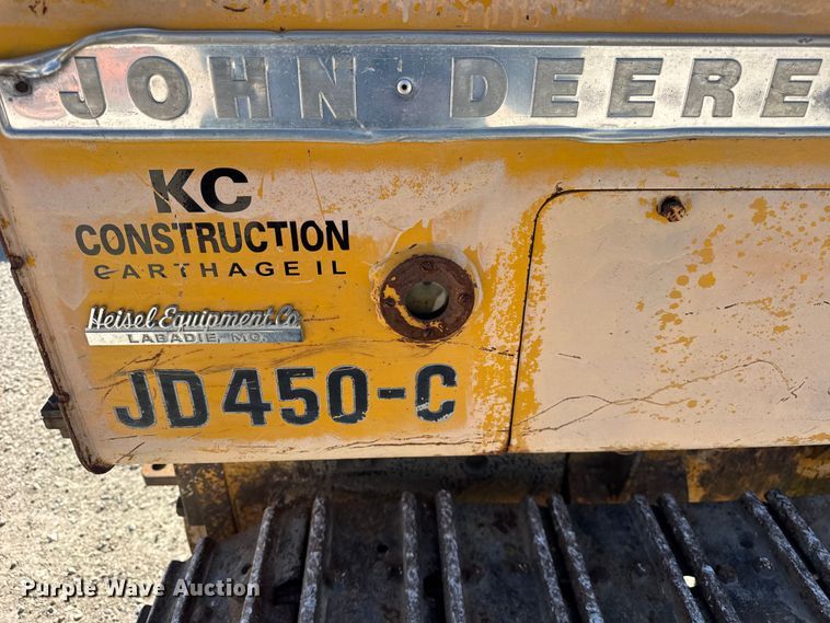 image for item ER0214 1981 John Deere 450C track loader