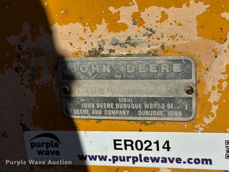 image for item ER0214 1981 John Deere 450C track loader