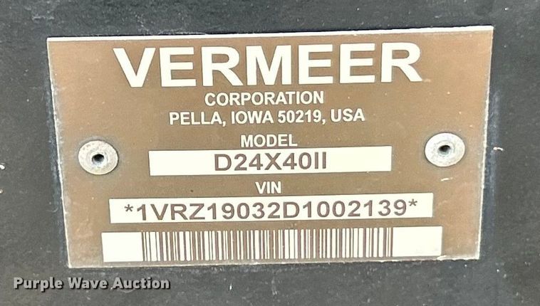 image for item ET3335 2013 Vermeer Navigator D24x40 Series II directional boring unit