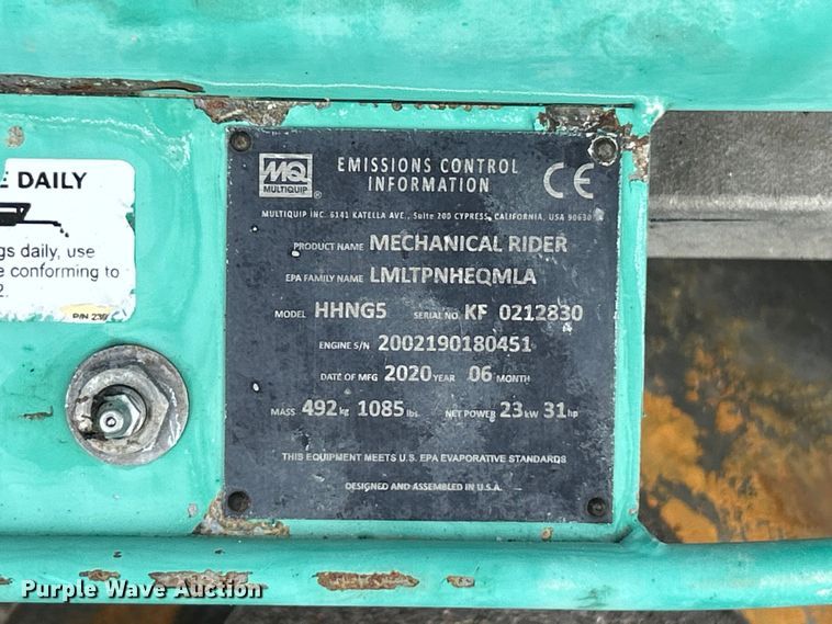 image for item ET3343 2020 Multiquip Whiteman HHNG5 power trowel