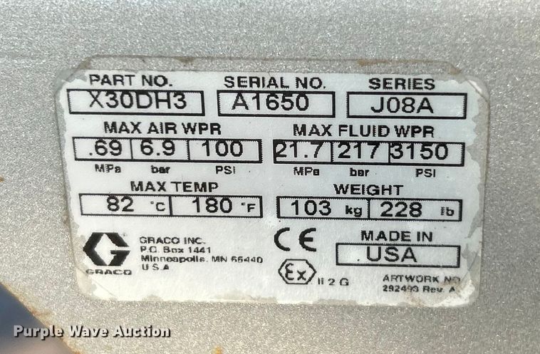 image for item ET3372 Graco Xtreme X30 paint sprayer