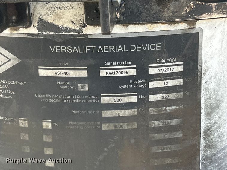 image for item ET3376 2018 RAM 5500HD bucket truck