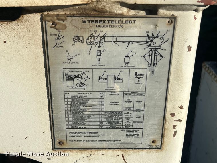 image for item ET3493 Eusco 156A2 digger derrick truck bed