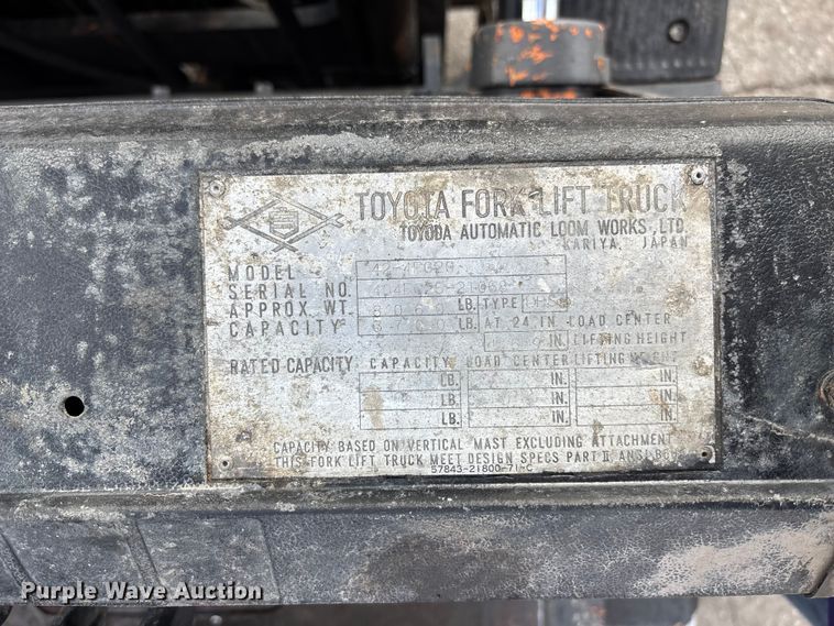 image for item ET4696 Toyota 42-4FG20 forklift