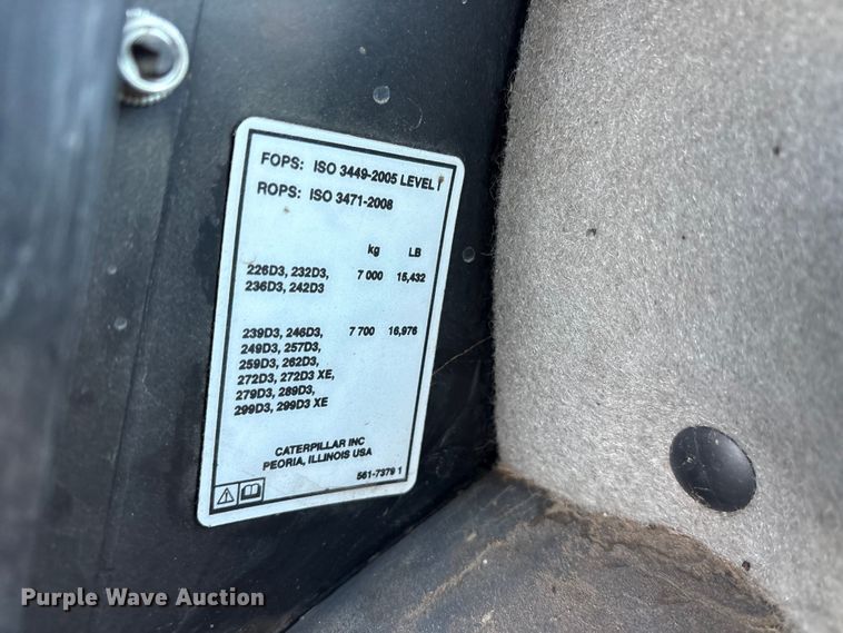 image for item ET7136 2021 Caterpillar 299D3 XE tracked skid steer loader