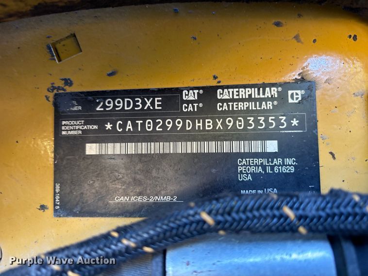 image for item ET7136 2021 Caterpillar 299D3 XE tracked skid steer loader